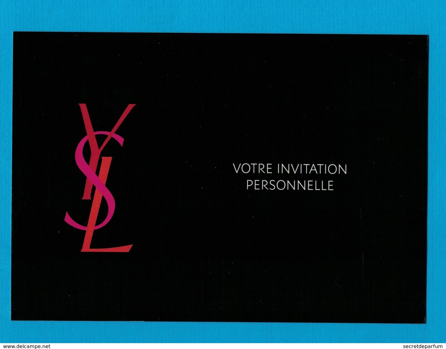 Cartes Parfumées Carte  YVES SAINT LAURENT MAQUILLAGE RECTO VERSO 15 Cm X 10.5 Cm - Modernes (à Partir De 1961)