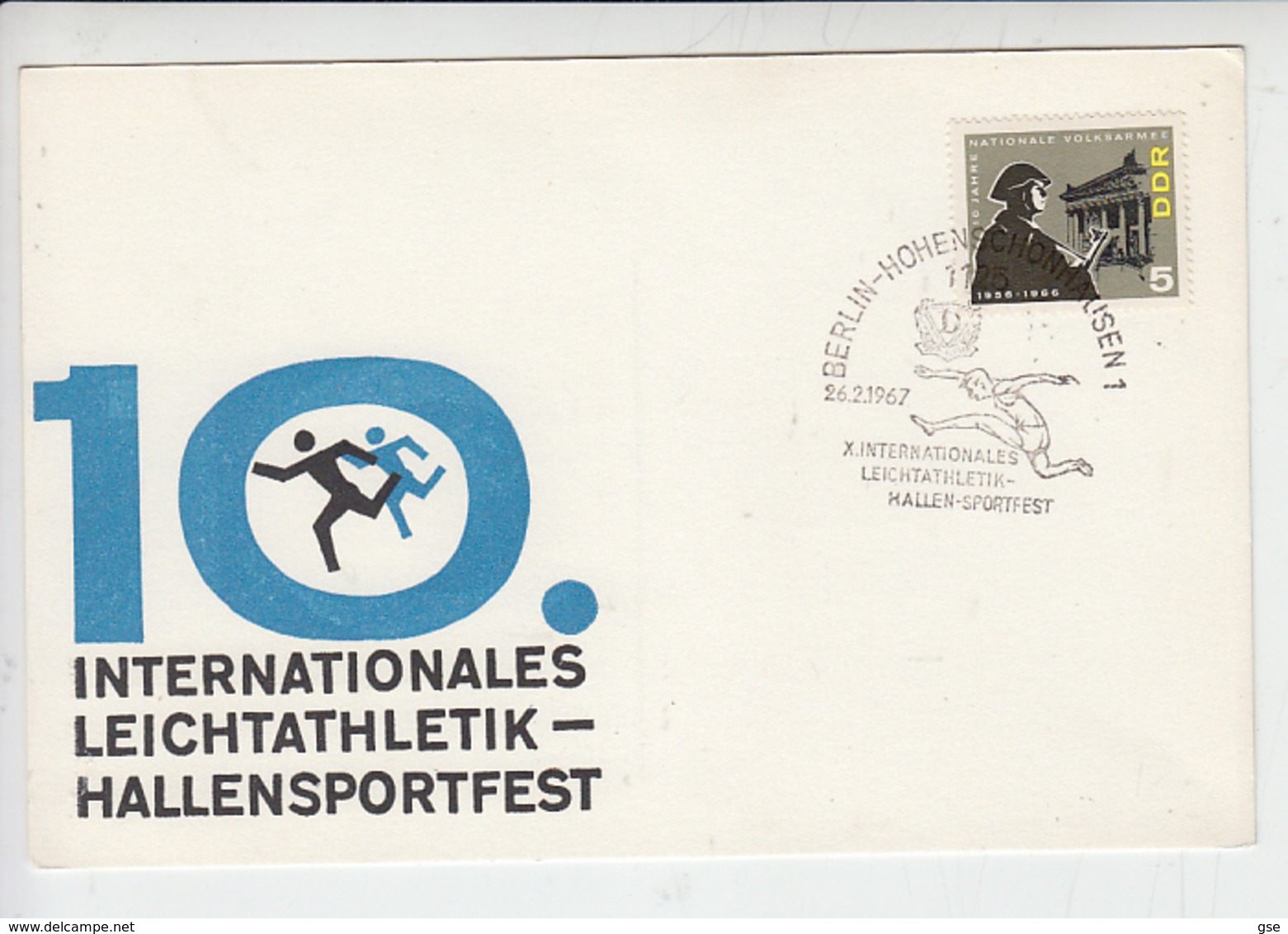 GERMANIA  DDR  1967 - Sport - Atletica - Atletismo
