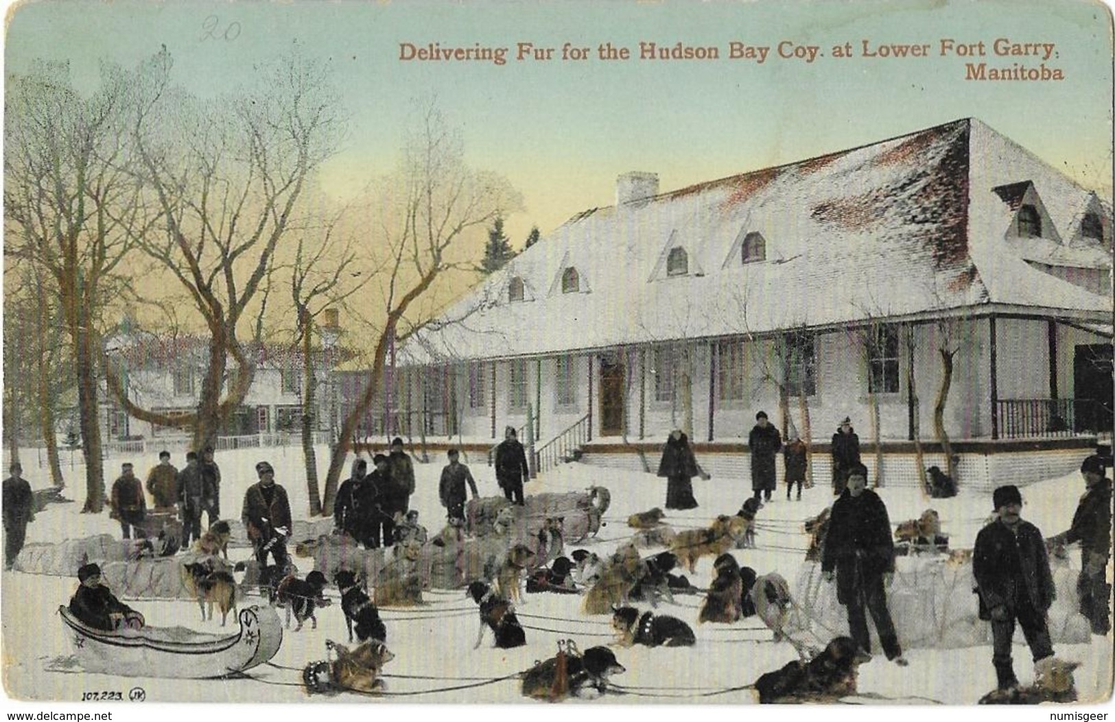 CANADA - Delivering Fur For The Hudson Bay Coy. At Lower Fort Garry Manitoba - Winnipeg