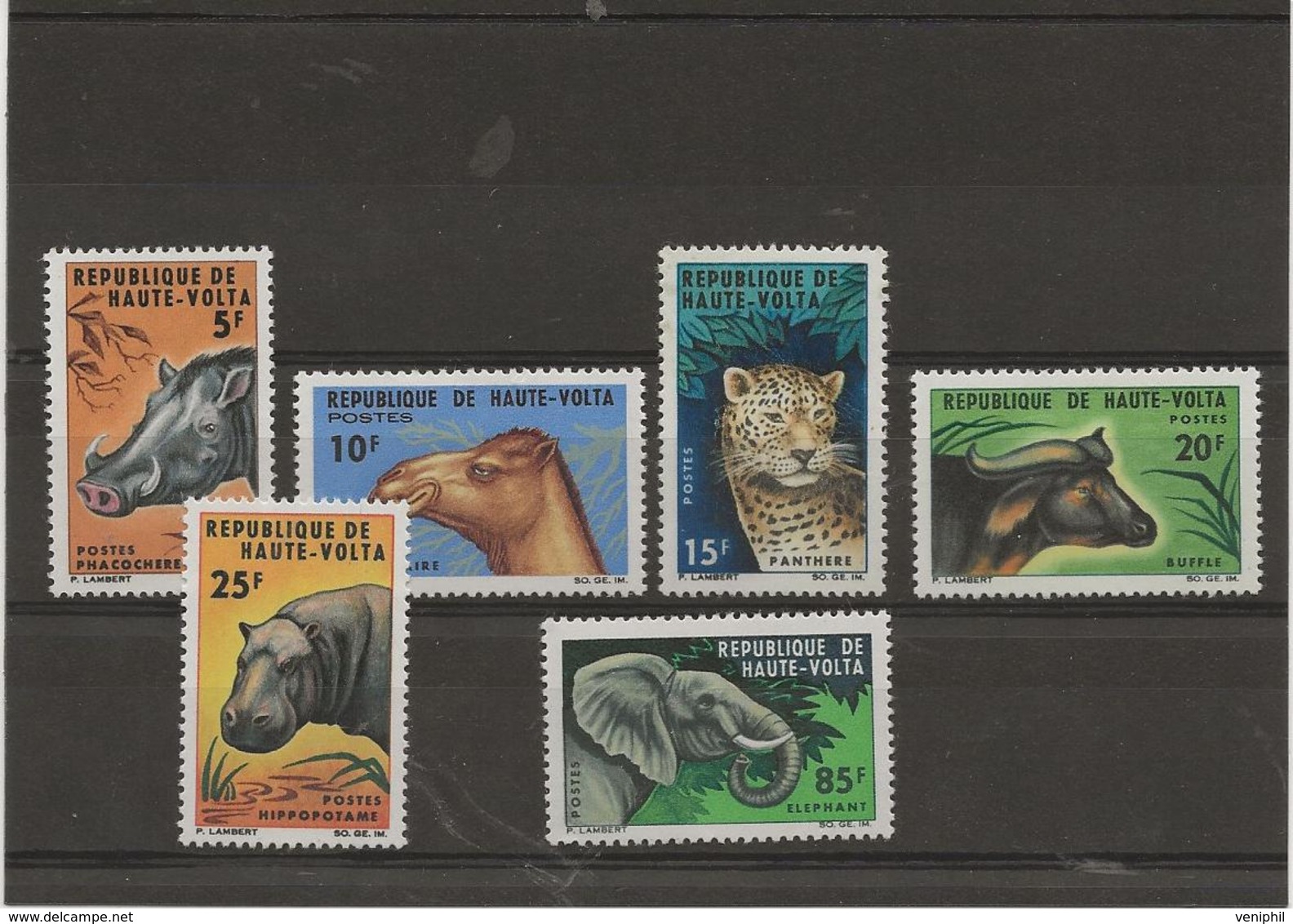 HAUTE - VOLTA -  N° 148 A 153 - ANIMAUX - NEUF INFIME CHARNIERE- ANNEE 1966 - Upper Volta (1958-1984)