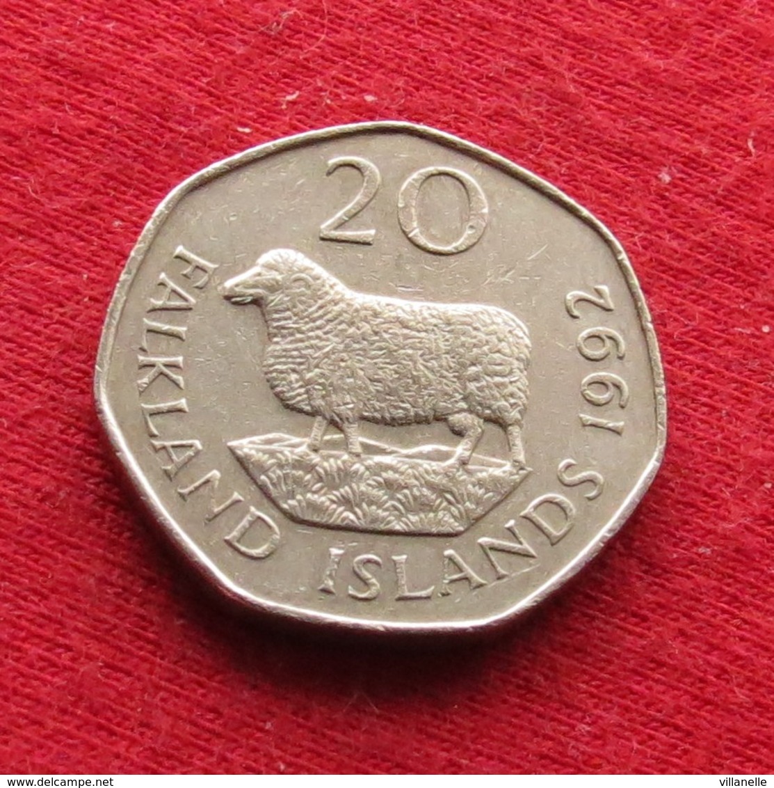 Falkland  Islands 20 Pence 1992 KM# 17 *V1 Malvinas Malwinen - Falkland