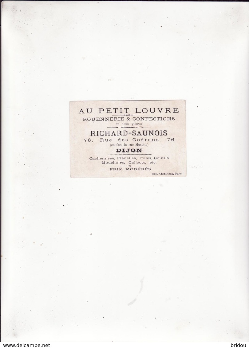 Série De 4 Chromos   ROUENNERIE RICHARD  à Dijon   Serviteur      10 X 6.6 Cm - Autres & Non Classés