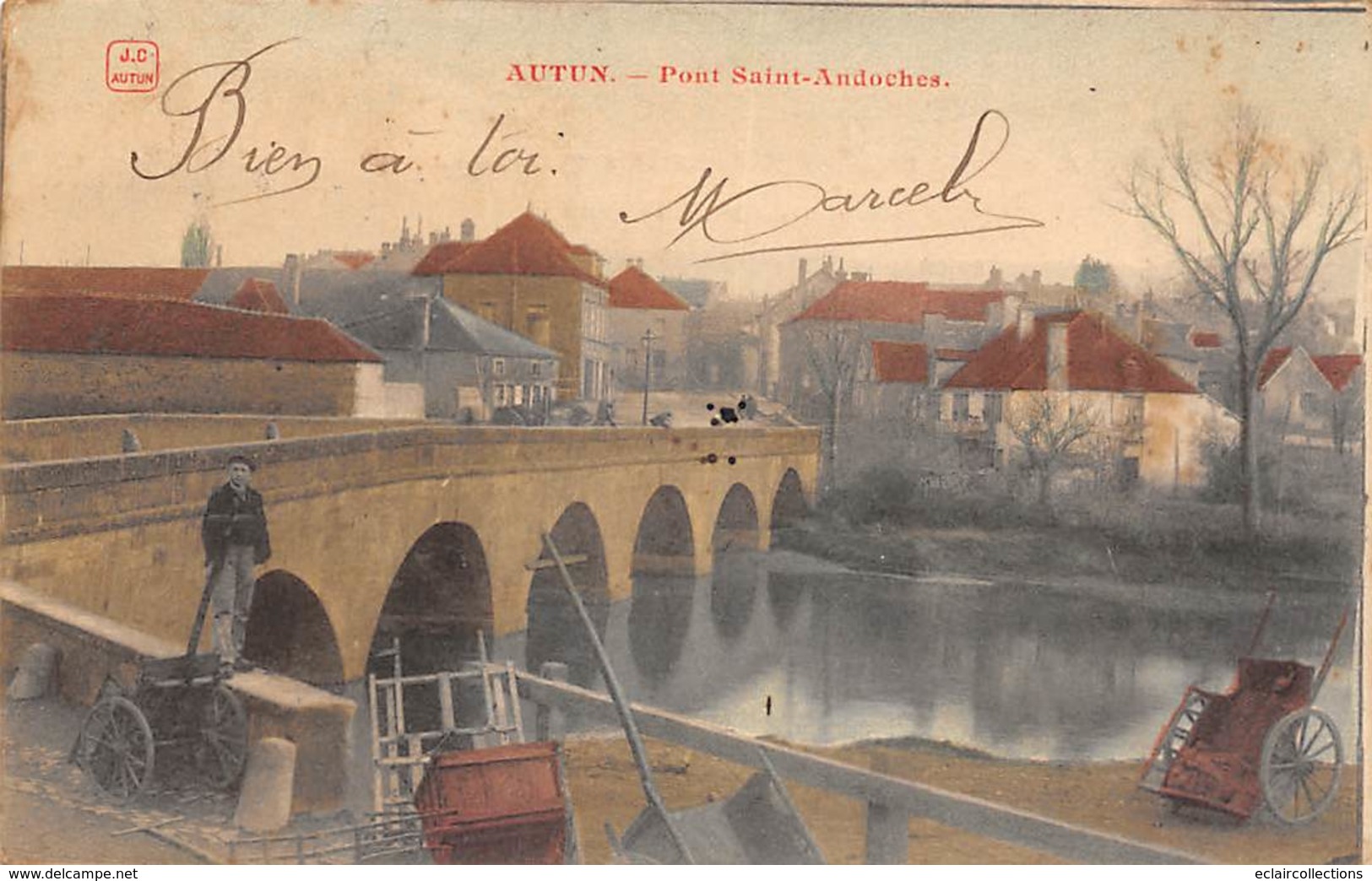 Autun        71       Pont Saint Andoches       (voir Scan) - Autun