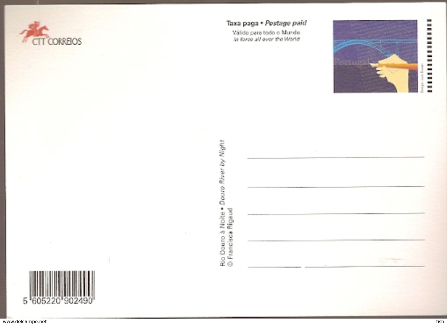 Portugal ** & Postal Stationery, Porto, Douro River Bridge At Night 1998 (4558) - Interi Postali