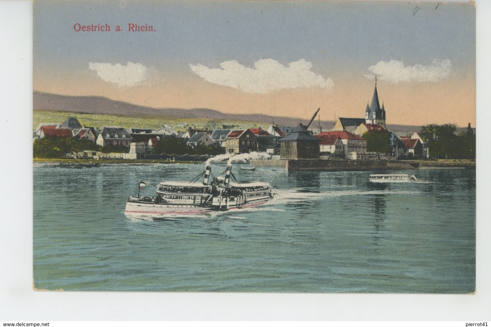 ALLEMAGNE - HESSE - OESTRICH Am Rhein (bateau ) - Oestrich-Winkel
