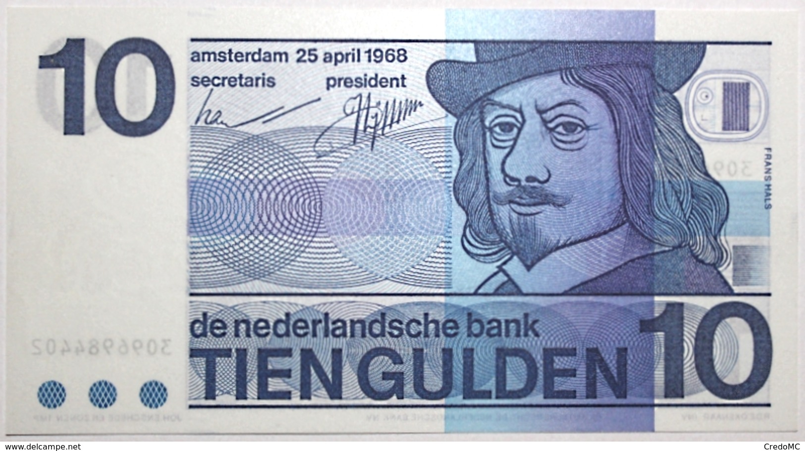 Pays-bas - 10 Gulden - 1968 - PICK 91b - NEUF - 10 Gulden