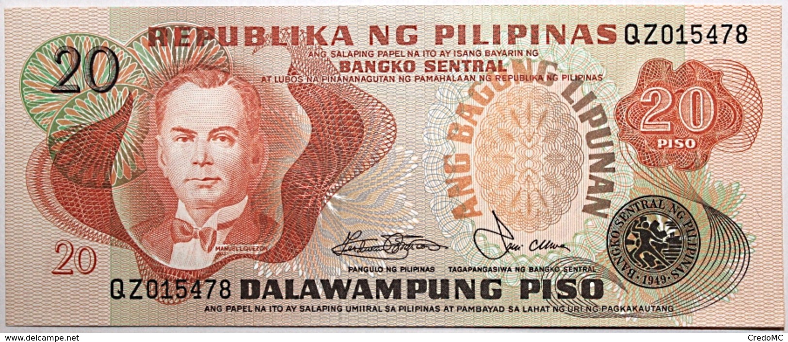 Philippines - 20 Piso - 1978 - PICK 162b - NEUF - Philippines