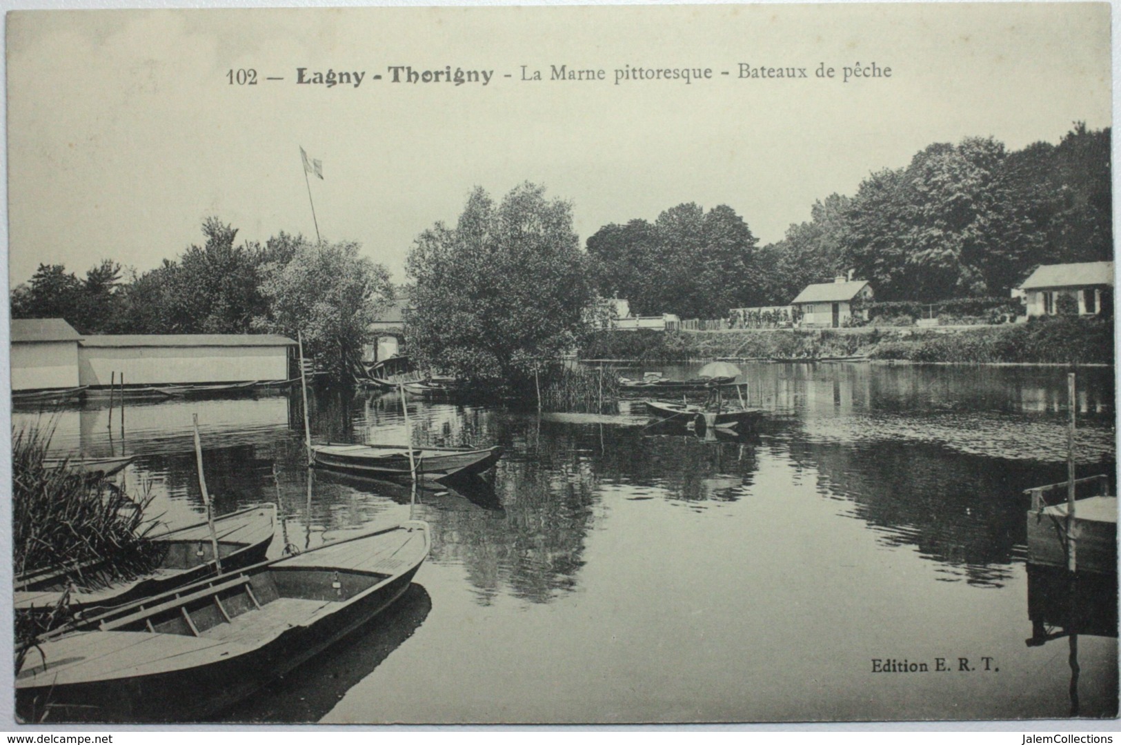 LAGNY-THORIGNY La Marne Pitoresque - Bateaux De Pêche - Lagny Sur Marne