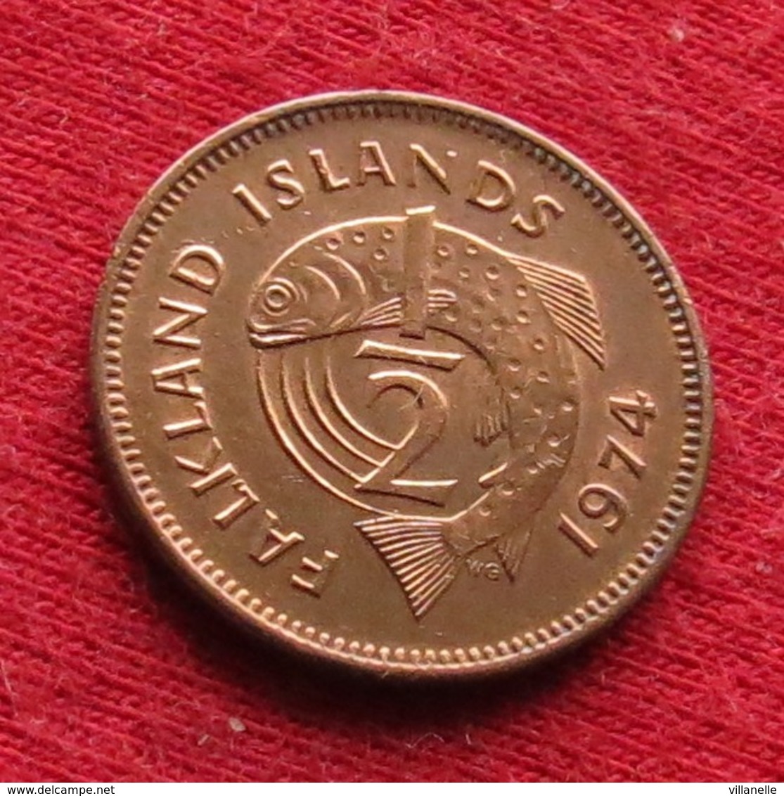 Falkland  Islands 1/2 Half Penny 1974 KM# 1  *V2  Malvinas Malwinen - Malvinas