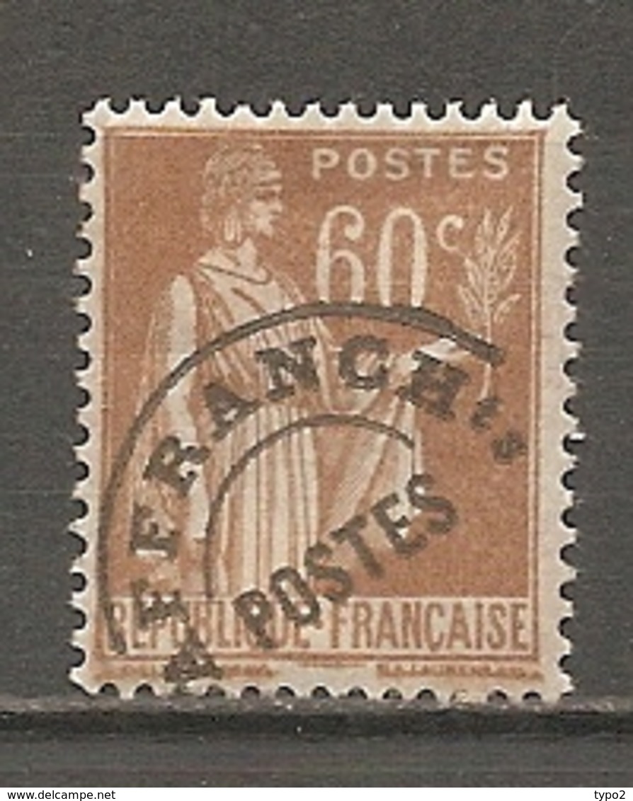 PREO Yv. N° 72  *  60c  Type R  Type Paix    Cote  8,3 Euro BE R  2 Scans - 1893-1947