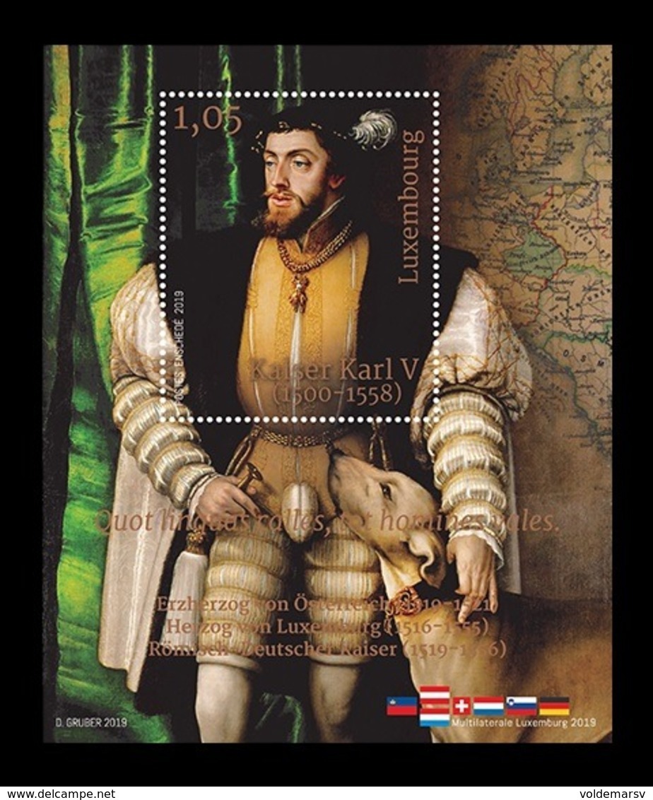 Luxembourg 2019 Mih. 2212 (Bl.44) Emperor Charles V (joint Issue Luxembourg-Austria) MNH ** - Ongebruikt