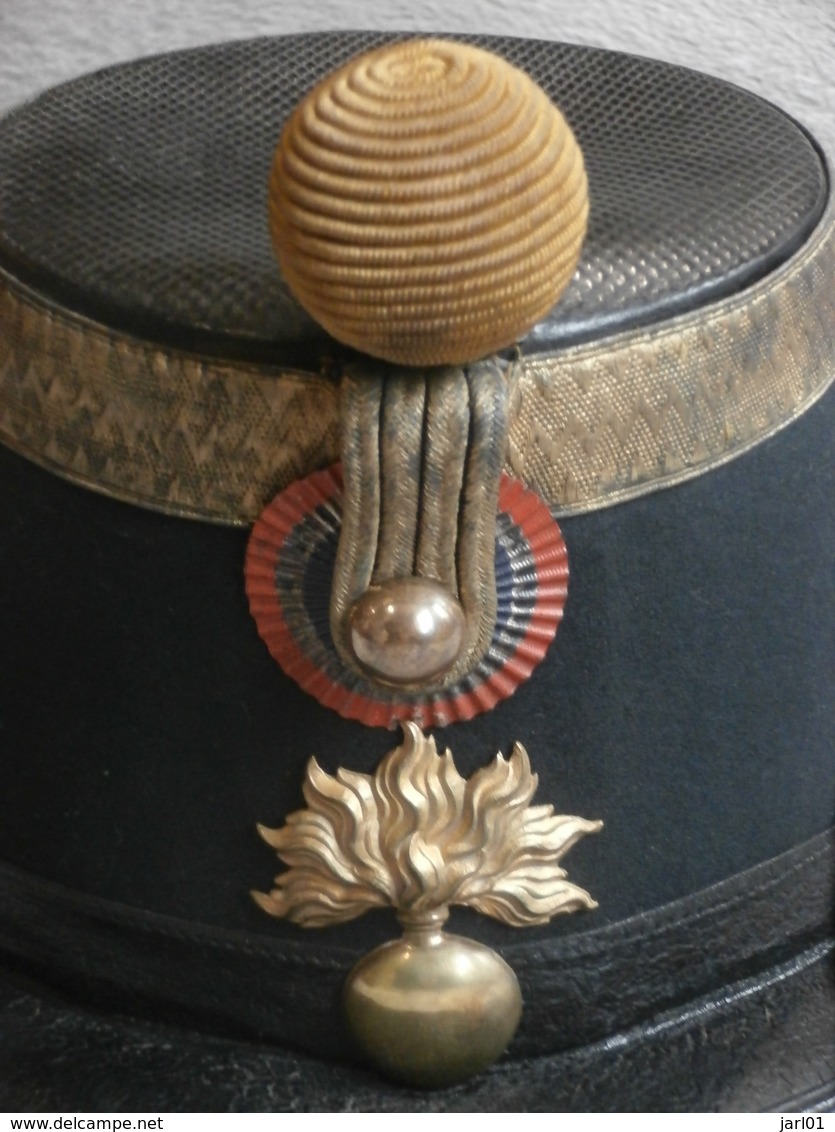 Shako d'officier d'infanterie modèle 1872.