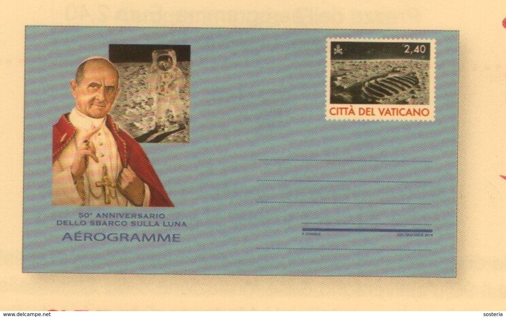 2019 - VATICANO - S33 - AEROGRAMMA ** - Nuovi