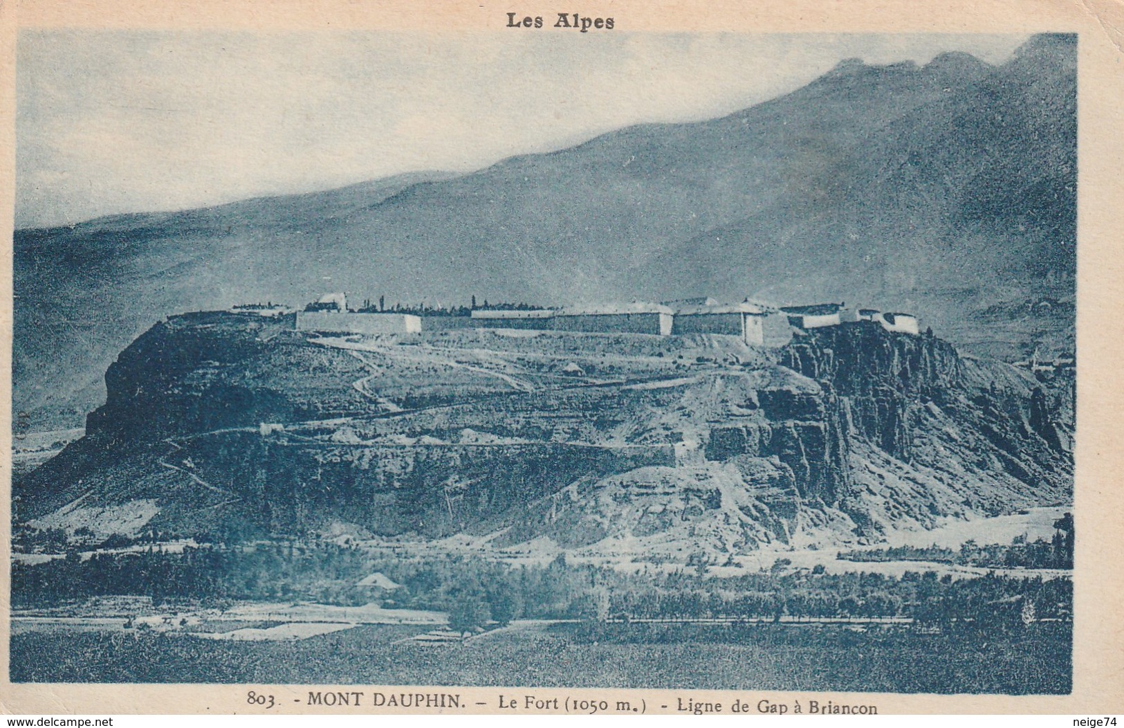 Carte Postale Ancienne Des Hautes-Alpes - Mont-Dauphin - Le Fort - Ligne Gap à Briançon - Autres & Non Classés