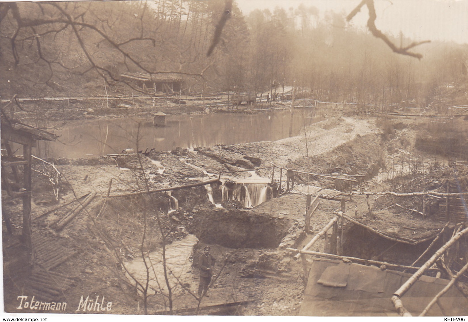 ( 55 ) - Argonnen Argonnes Totermann Mühle Carte Photo Allemande 1° Guerre - Other & Unclassified