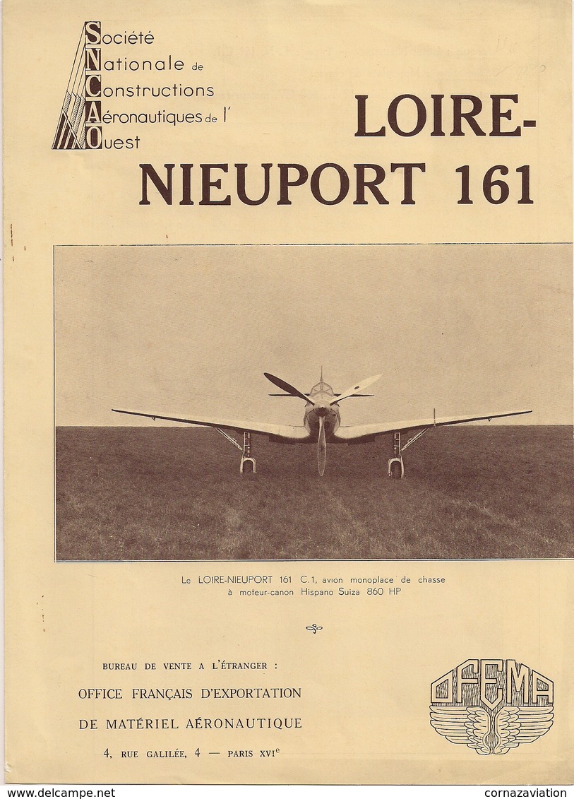 Aviation - Avion Loire-Nieuport 161 - Rare - Publicités