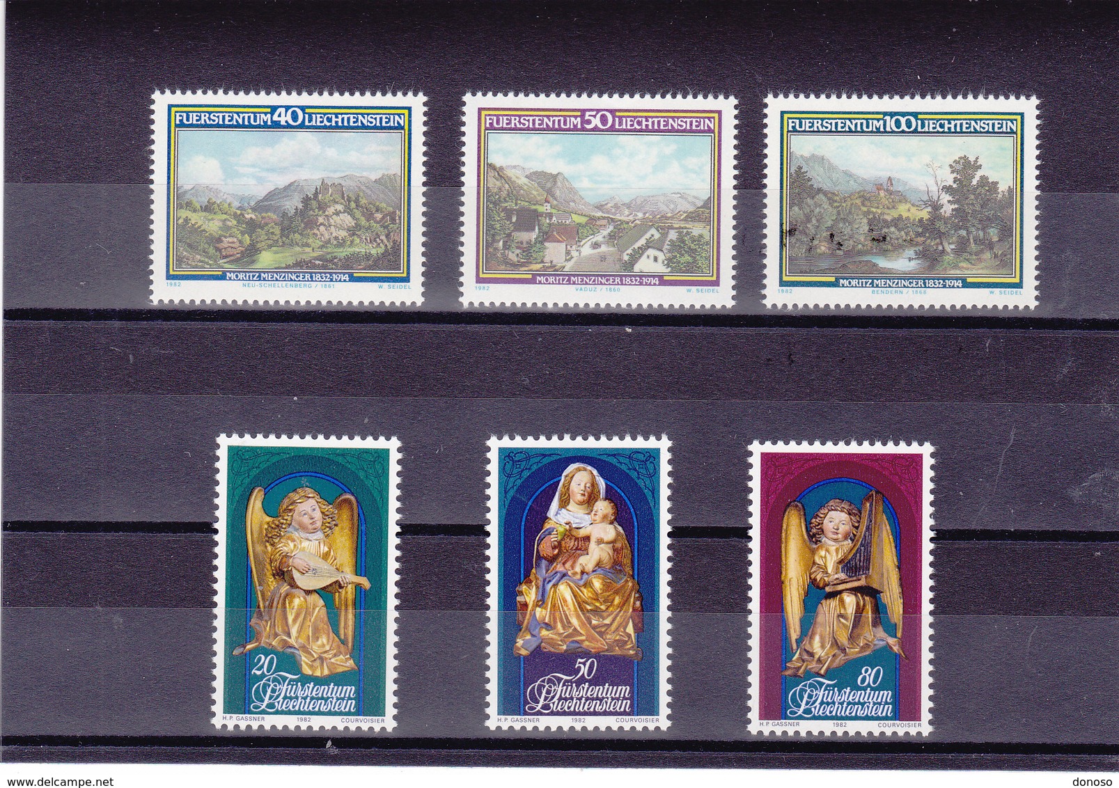 LIECHTENSTEIN 1982  Yvert 747-749 + 754-756 NEUF** MNH - Ungebraucht