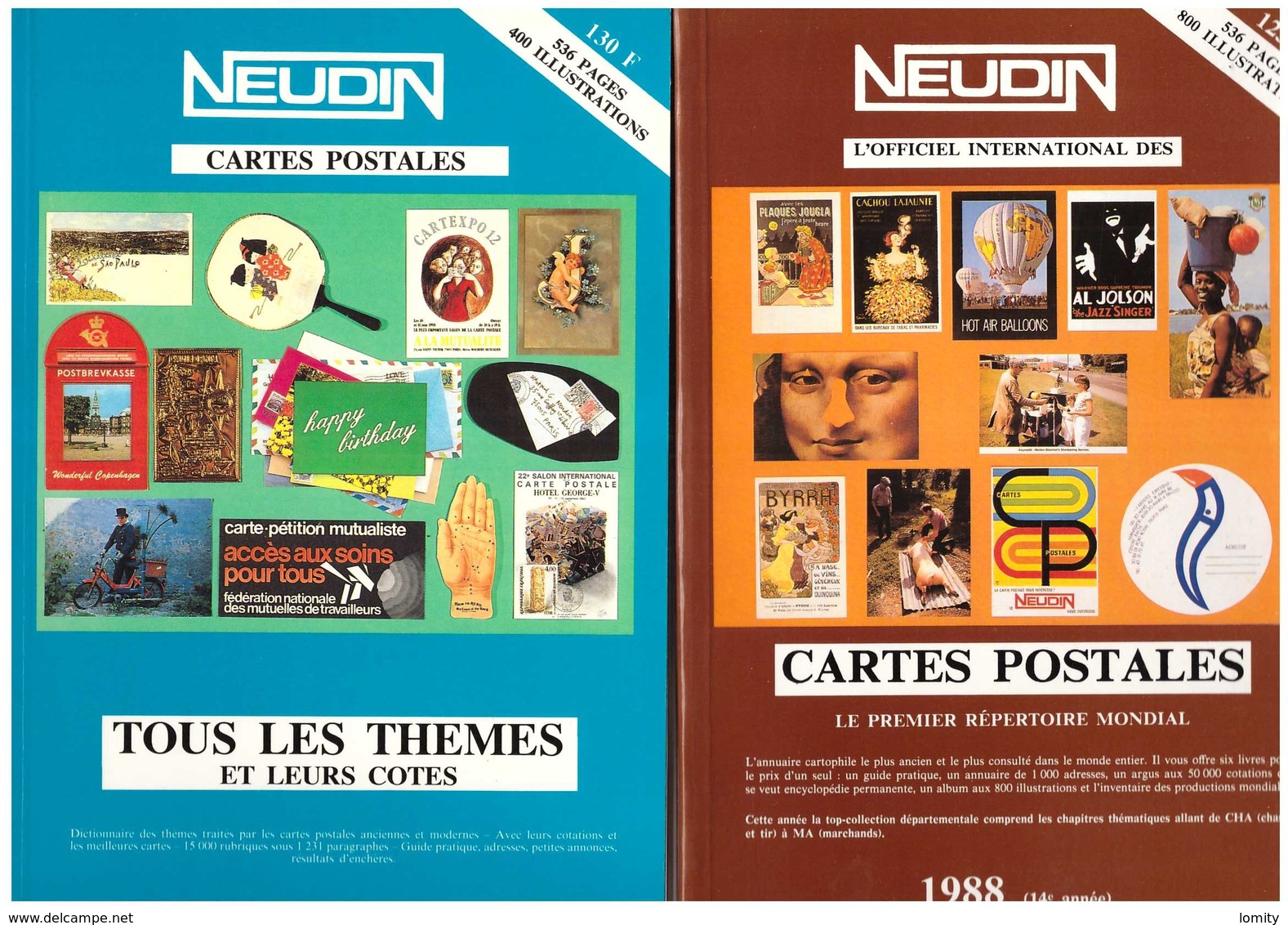 Lot 3 Catalogues Neudin 1988 1989 1990 Catalogue De Cartes Postales Theme Themes Meilleures Cartes , Très Bon état - Livres & Catalogues