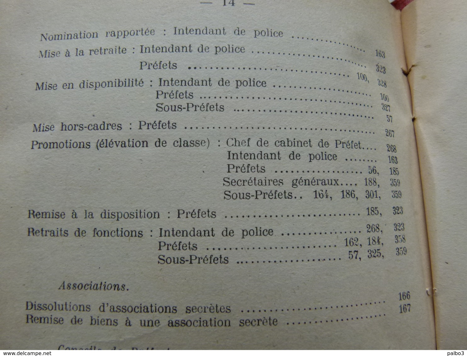 VICHY 1942 bulletin officiel du Ministere de L'Interieur