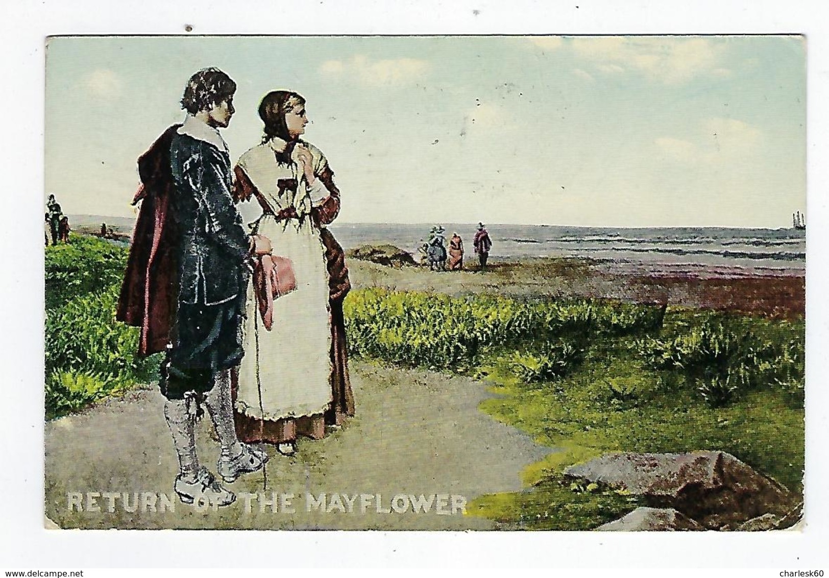 CPA - États Unis  - Massachussets - Return Of The Mayflower - Other & Unclassified