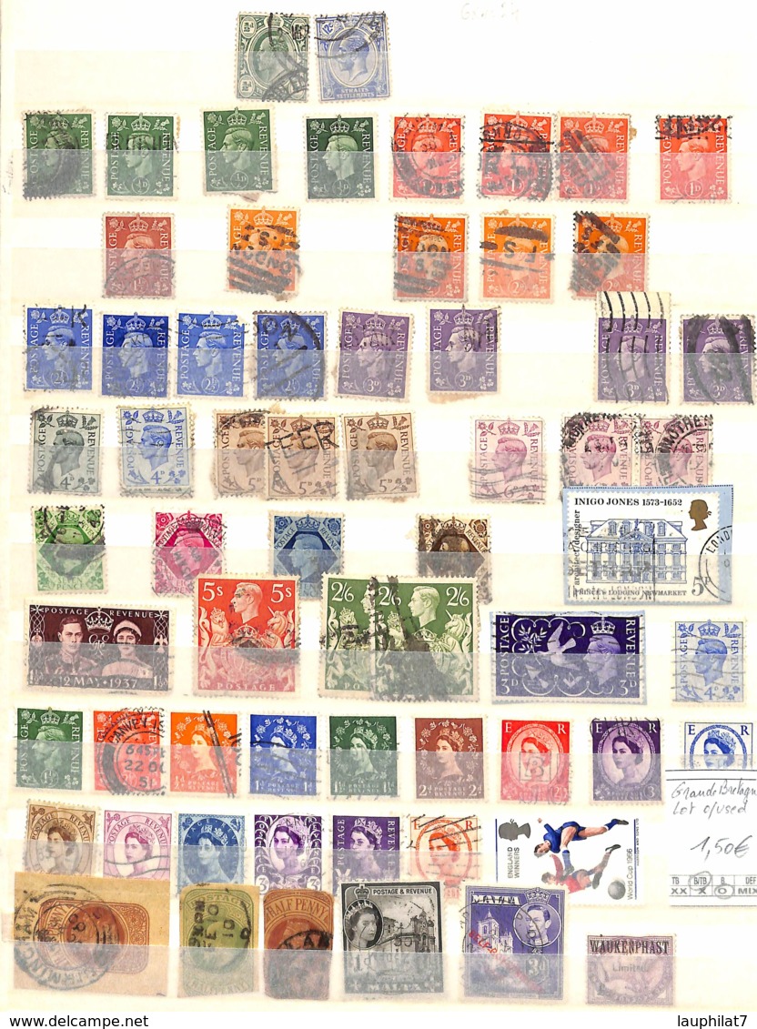 [841959]B/TB//O/Used-Grande-Bretagne  - Lot Obl/Used, Personnalités, Familles Royales, Sports - Collezioni