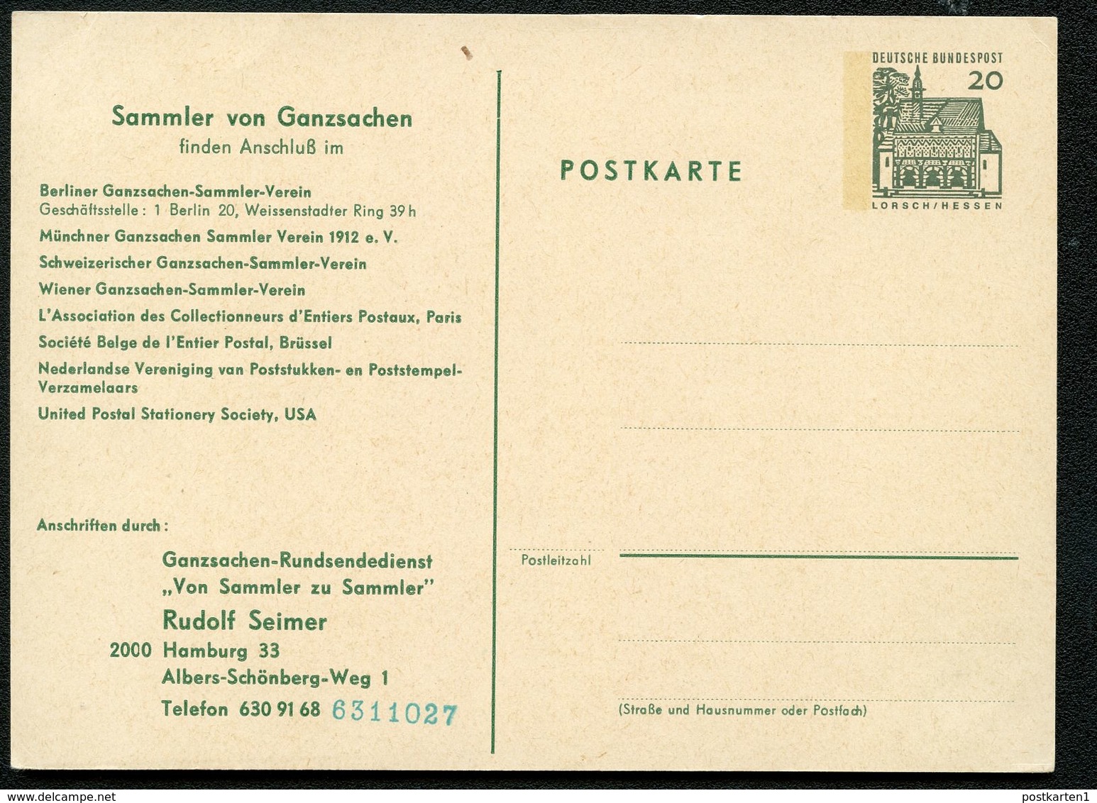 Bund PP36 B2/001 GANZSACHEN-RUNDSENDEDIENST 1966  NGK 4,00 € - Private Postcards - Mint