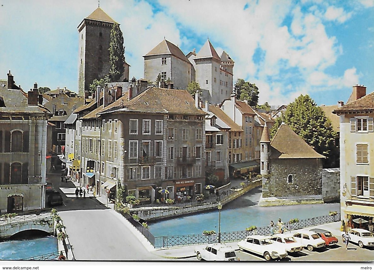 CPM- 74) Vieil Annecy - Au Pont Saint-François - Le Palais De L'isle Et Le Chateau ( Animées ). - Annecy