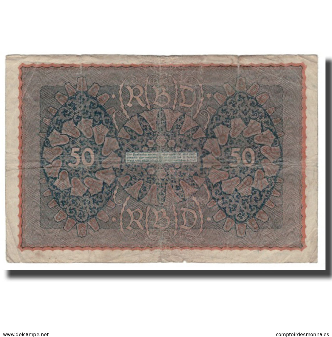Billet, Allemagne, 50 Mark, 1915-1919, 1919-06-24, KM:66, B+ - 50 Mark