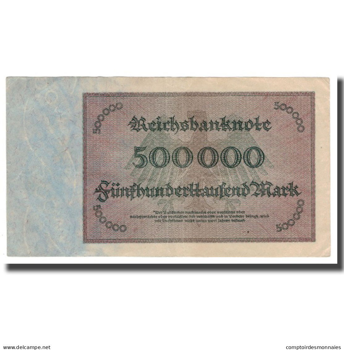 Billet, Allemagne, 500,000 Mark, 1923, 1923-05-01, KM:88b, TTB - 500.000 Mark