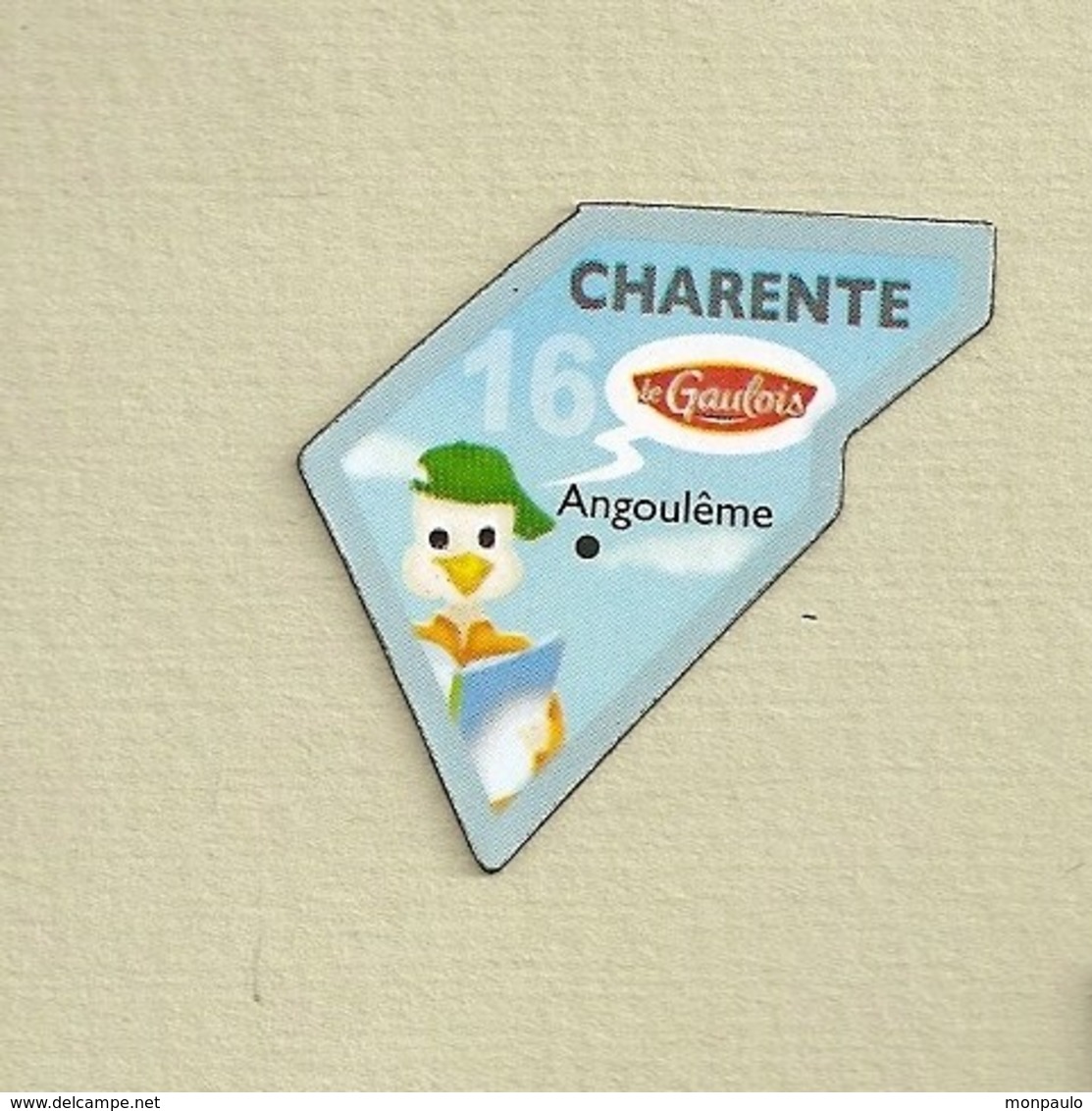 Magnets. Magnets "Le Gaulois" Départements Français. La Charente (16) - Publicitaires