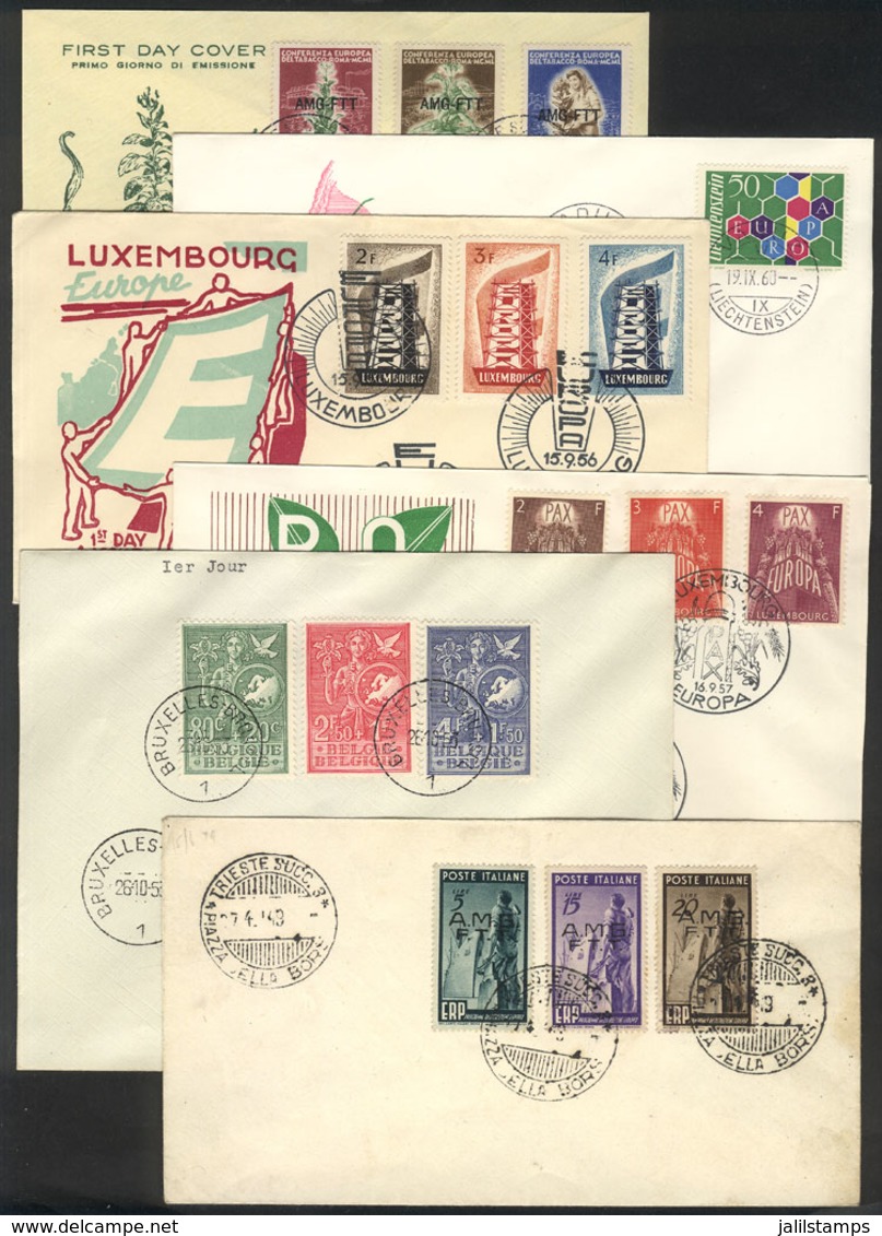 TOPIC EUROPA: TOPIC EUROPA: 170 First Day Covers (FDC), Between Years 1949 And 1967. Including Many Rare And Scarce Piec - Other & Unclassified