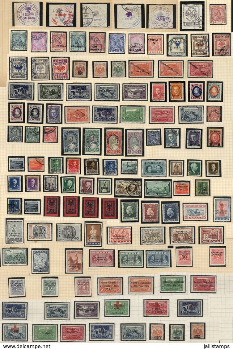 ALBANIA: Old Collection On Album Pages, Fine General Quality, Perfect Lot To Start This Interesting Country! - Albania