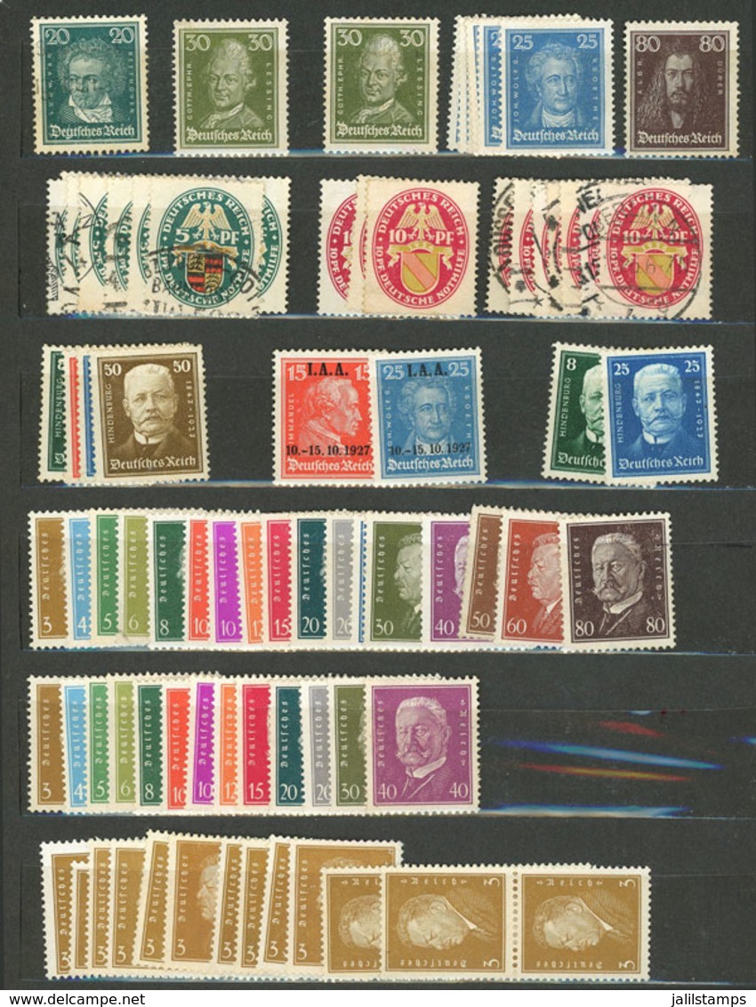 GERMANY: Stock Of Stamps In Stockbook, Used Or Mint (they Can Be Without Gum, Lightly Hinged, And MNH), Mixed Quality (f - Sonstige & Ohne Zuordnung