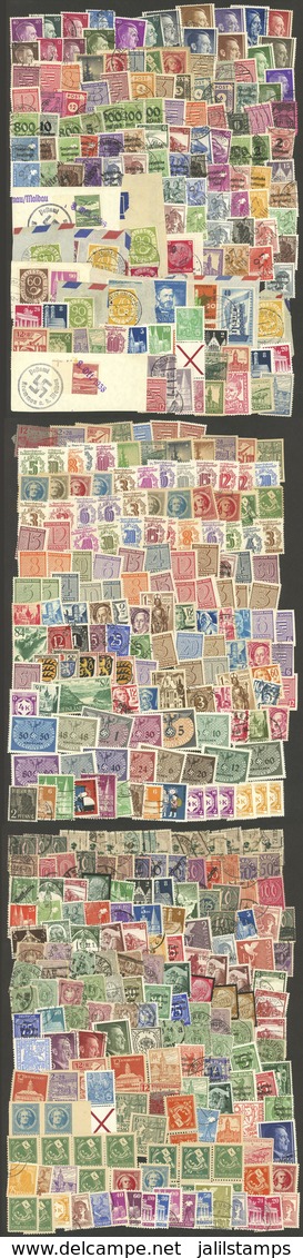 GERMANY: Envelope Containing A Large Number Of Used Or Mint Stamps From All Periods, Most Of Fine To Very Fine Quality,  - Otros & Sin Clasificación