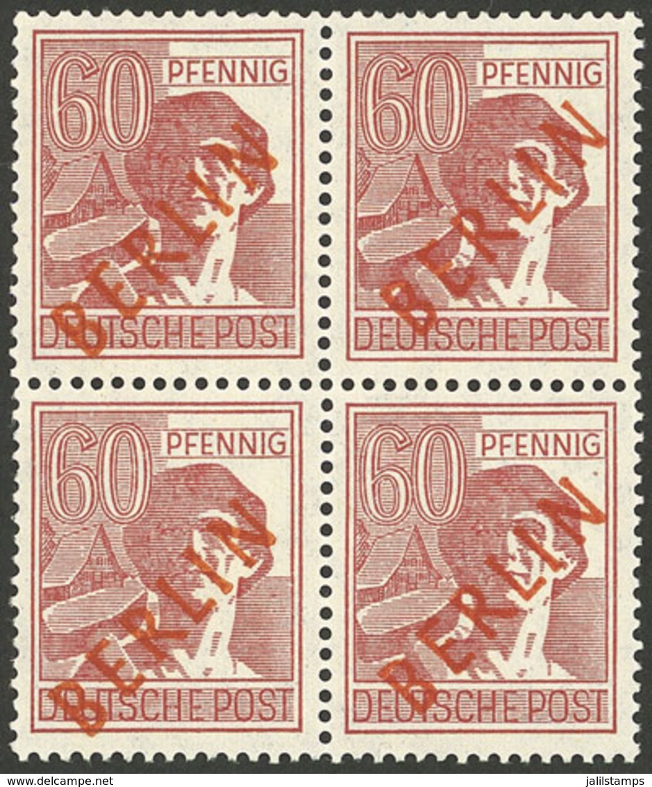 GERMANY - BERLIN: Yvert 14B, MNH Block Of 4, Excellent Quality! - Other & Unclassified