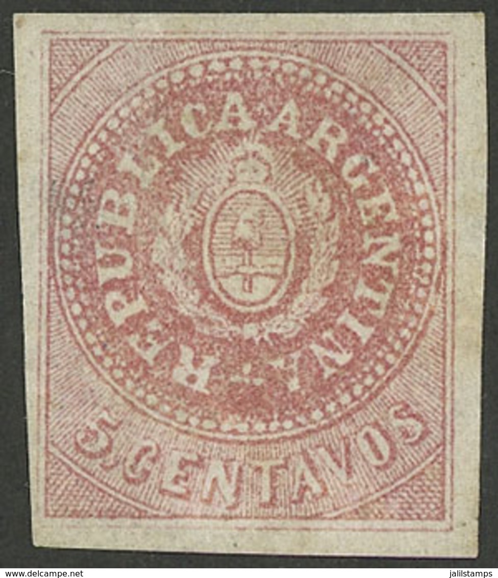 ARGENTINA: GJ.15, 5c. Narrow C, Mint, Rare! - Altri & Non Classificati