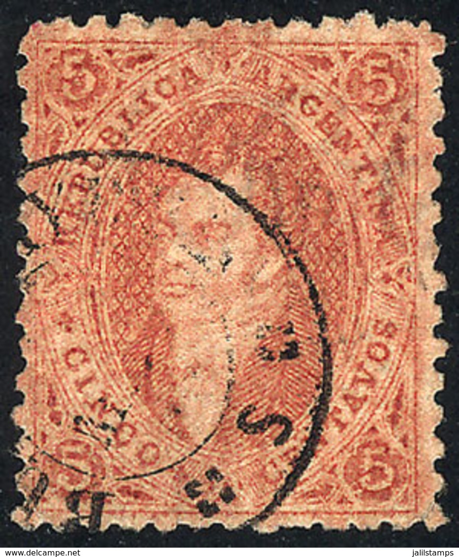 ARGENTINA: GJ.20d, 3rd Printing, DIRTY PLATE Variety, Superb Quality! - Otros & Sin Clasificación