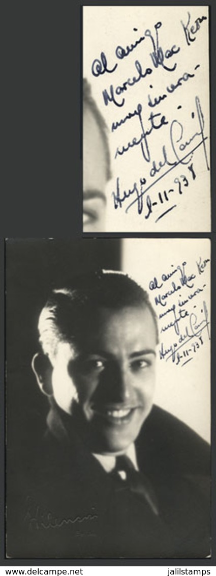 ARGENTINA: DEL CARRIL, HUGO: Film Director, Dedicated Photograph (postcard Size) With Hand-written Signature, Dated 1/NO - Altri & Non Classificati