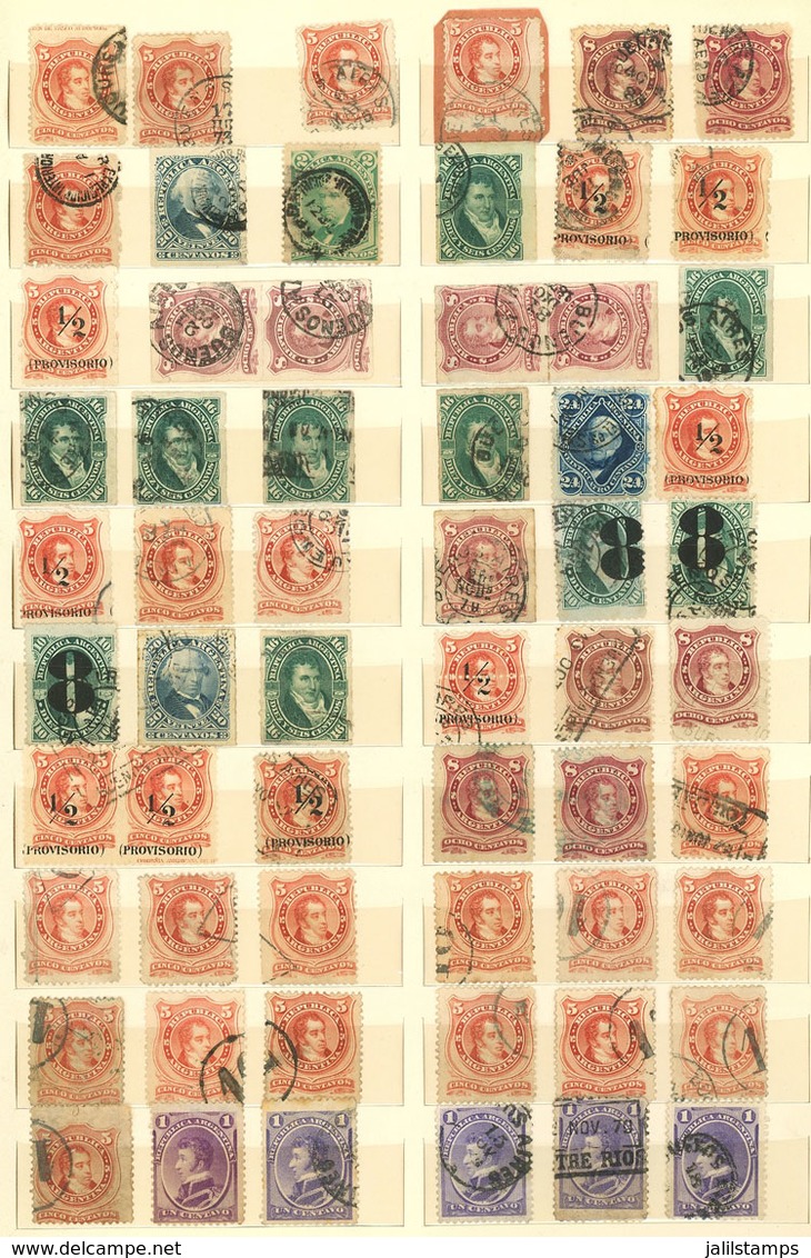 ARGENTINA: Large Stockbook With MANY HUNDREDS (probably Thousands) Of Used Post-classic And Very Old Stamps, Neatly Orga - Collections, Lots & Series