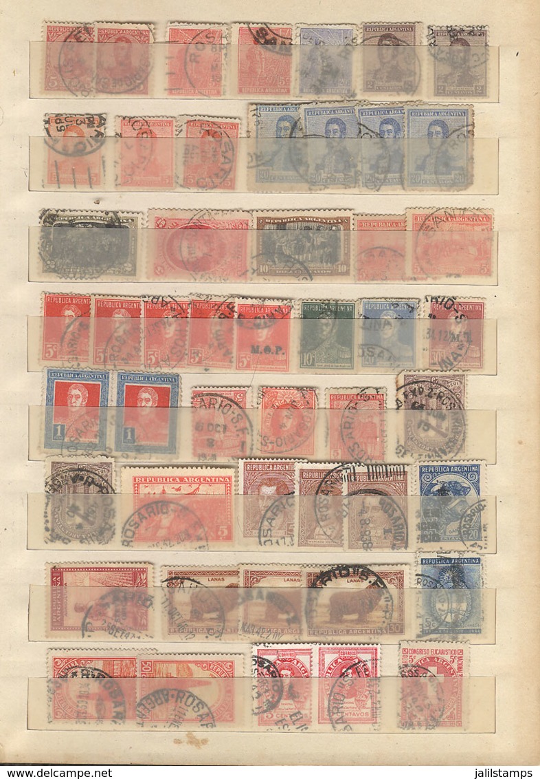 ARGENTINA: CANCELS: Stockbook With About 800 Stamps With Cancels Of Towns Of 23 Provinces Of Argentina, VF General Quali - Collezioni & Lotti