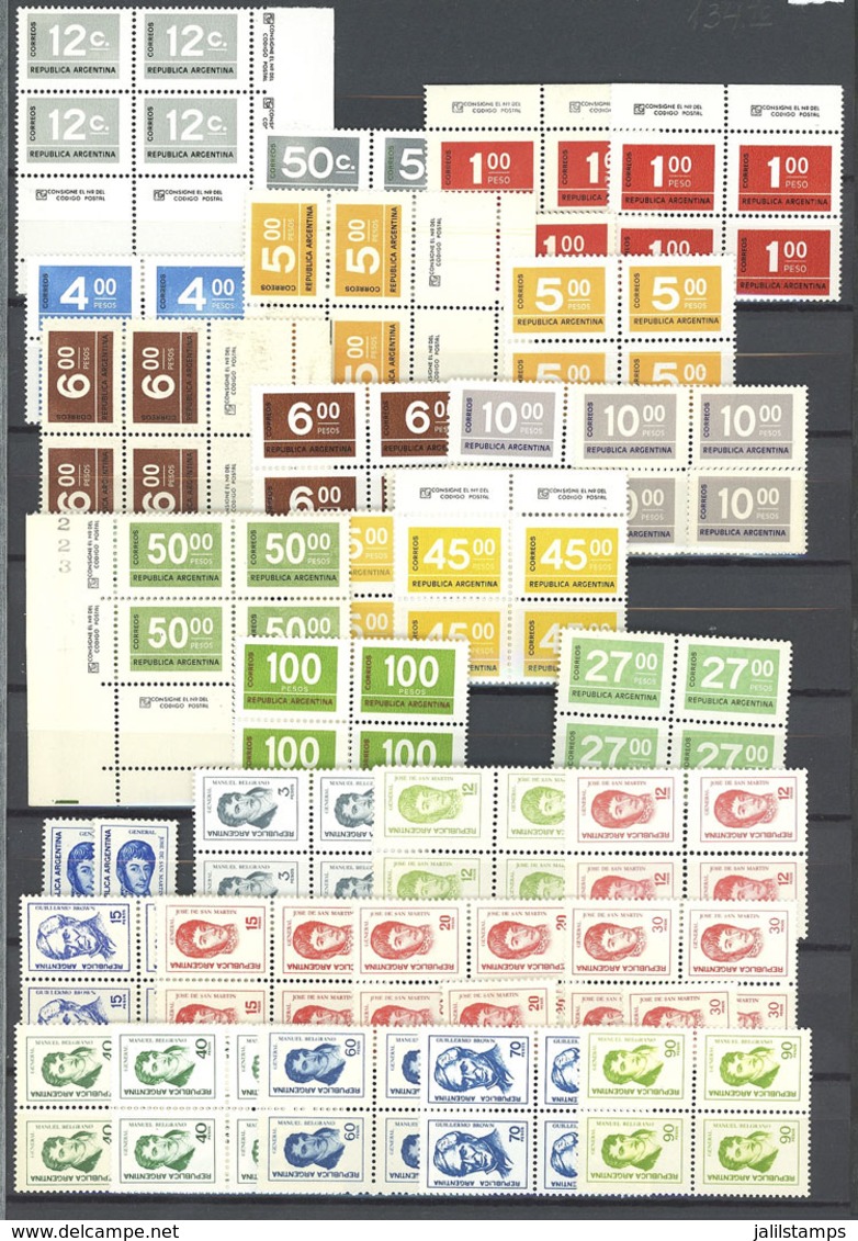 ARGENTINA: Stock Of Stamps Of 1980s (mainly), Mounted In Large Stockbook, 99% Of The Examples Of Very Fine Quality, MNH, - Collections, Lots & Series