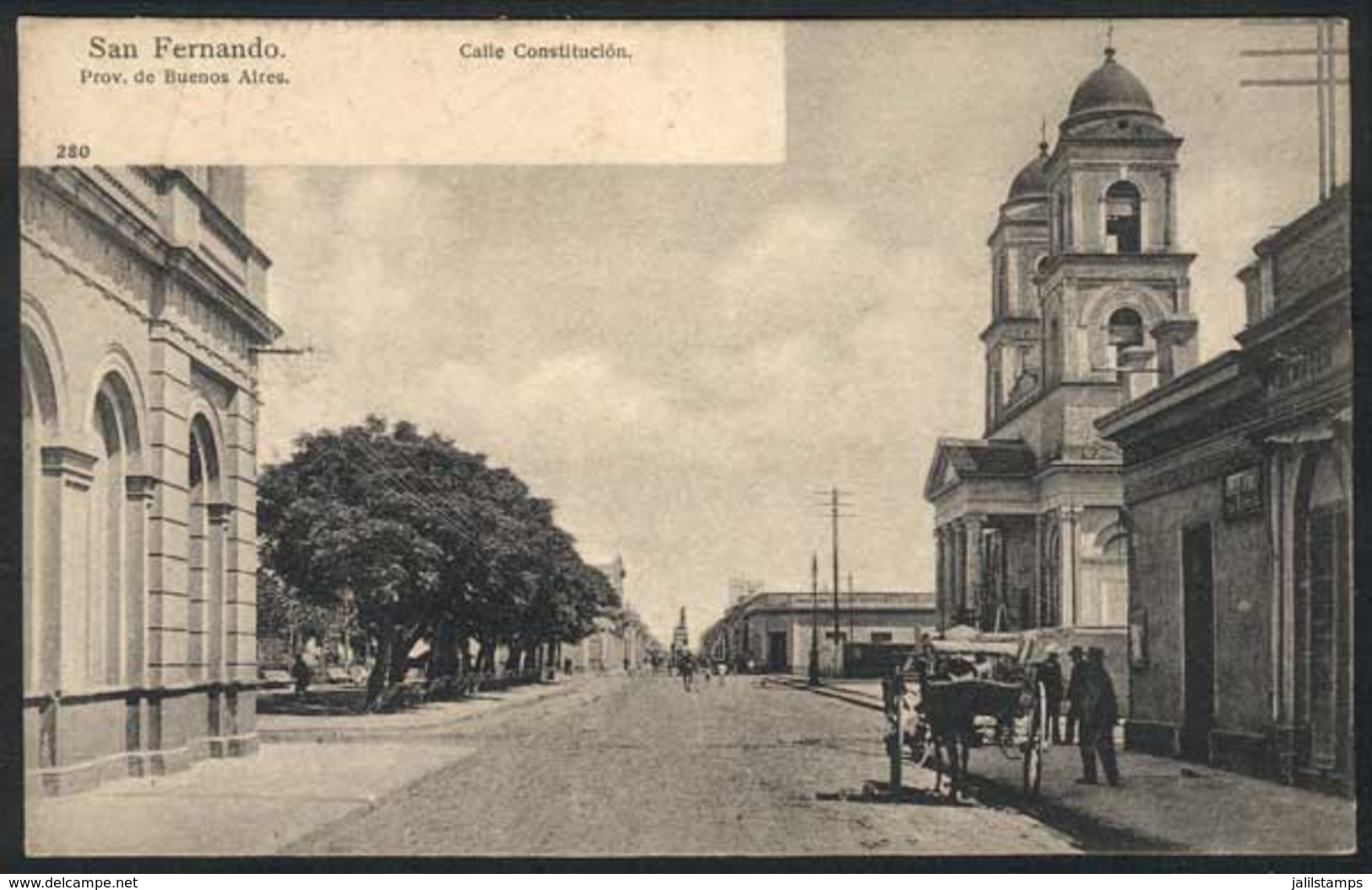 ARGENTINA: SAN FERNANDO: Constitución Street, Circa 1905, Unused, Superb! - Argentinien