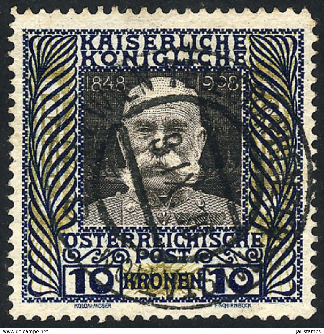 AUSTRIA: Sc.127, 1908/16 10Kr. Franz Josef, Used, Very Fine Quality! - Other & Unclassified