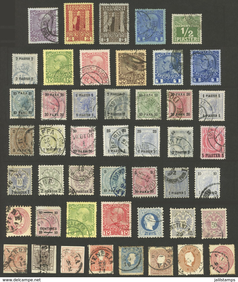 AUSTRIA - LOBARDO VENETO: Attractive Group Of Old Stamps Of Lombardo Veneto And Of Austrian Levant, The General Quality  - Other & Unclassified