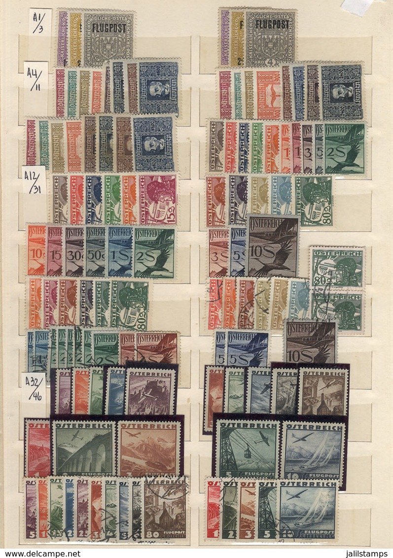 AUSTRIA + BOSNIA: Good Stock In Stockbook Of Interesting Stamps And Sets, Used Or Mint (without Gum, Lightly Hinged, Or  - Sonstige & Ohne Zuordnung