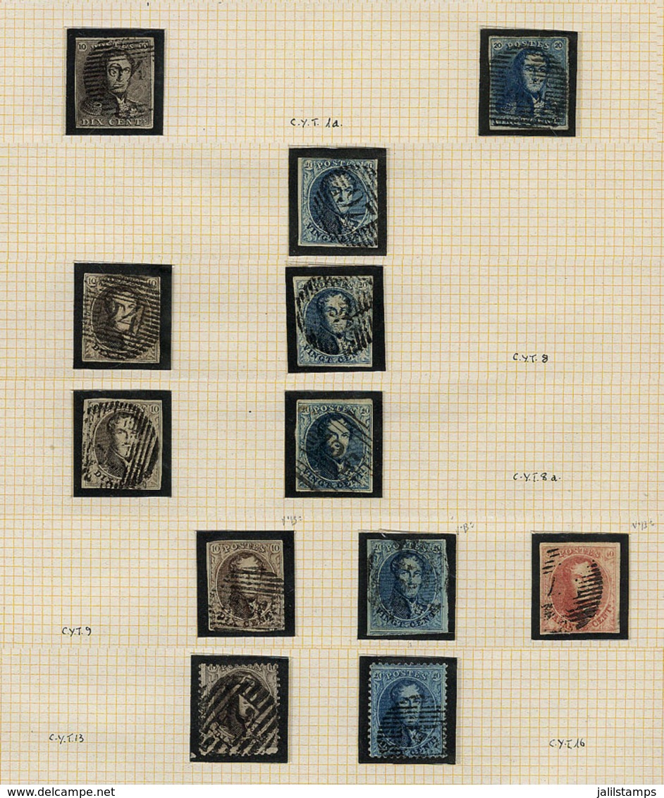 BELGIUM: Old Collection On Album Pages, Mint Or (mostly) Used Stamps, Very Fine General Quality. I Estimate A Scott Cata - Other & Unclassified