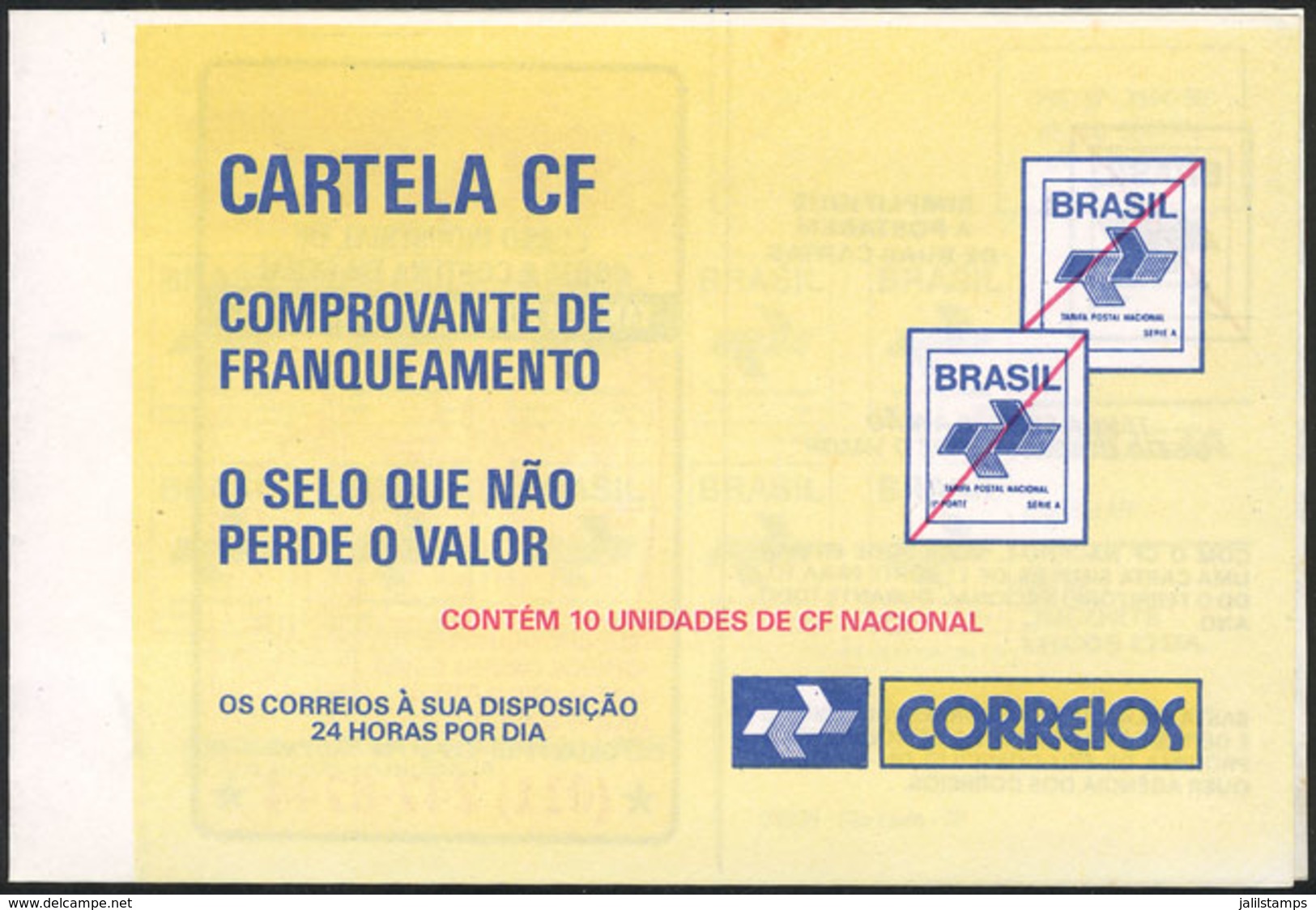 BRAZIL: Booklet RHM.CD-15, 1990 With Advertisement Of "Super Moldes Exacto", Containing 10 Postage Stamps, Excellent Qua - Other & Unclassified