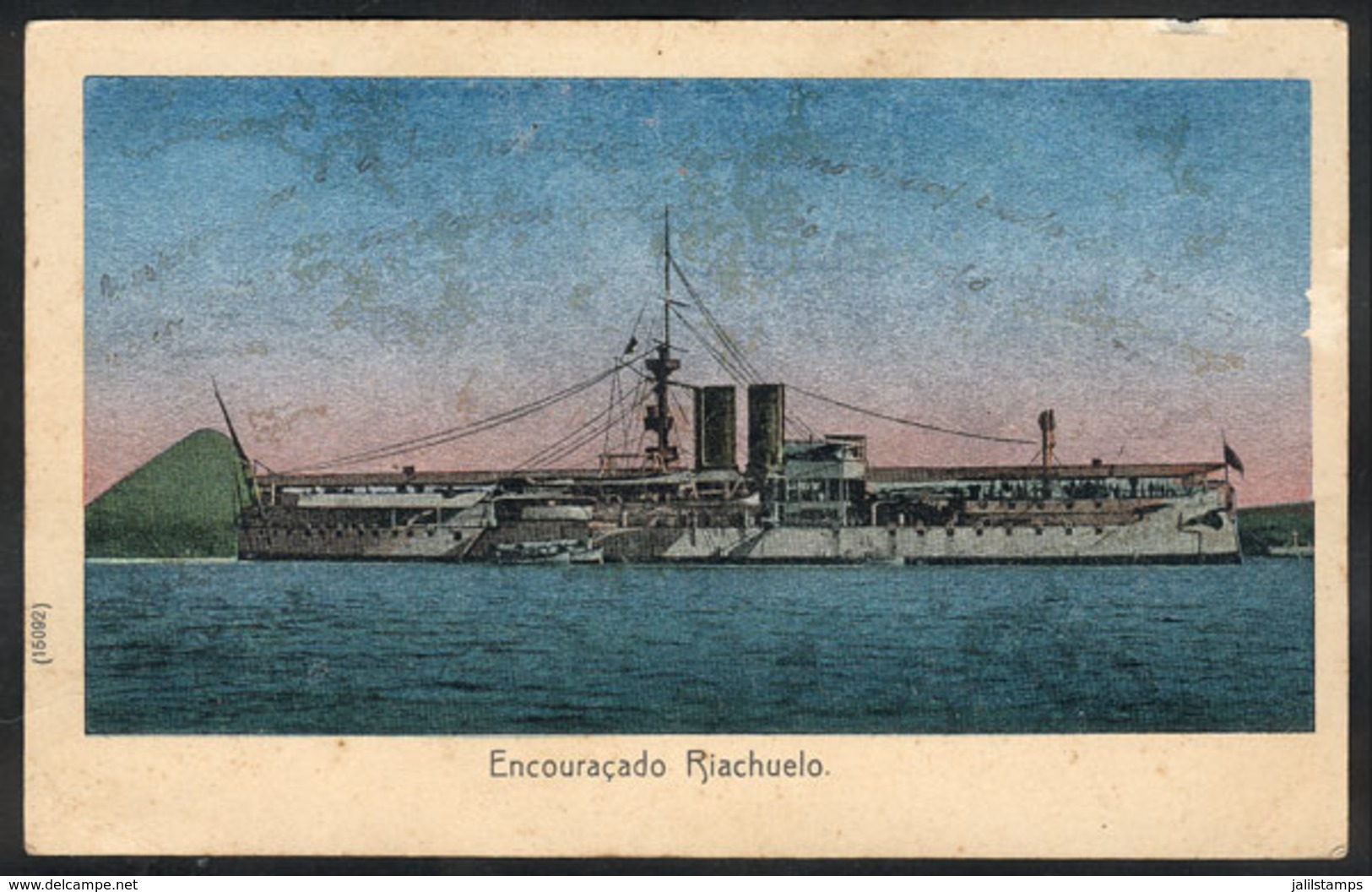 BRAZIL: SHIP: Battleship "Riachuelo", Circa 1905, VF" - Autres & Non Classés