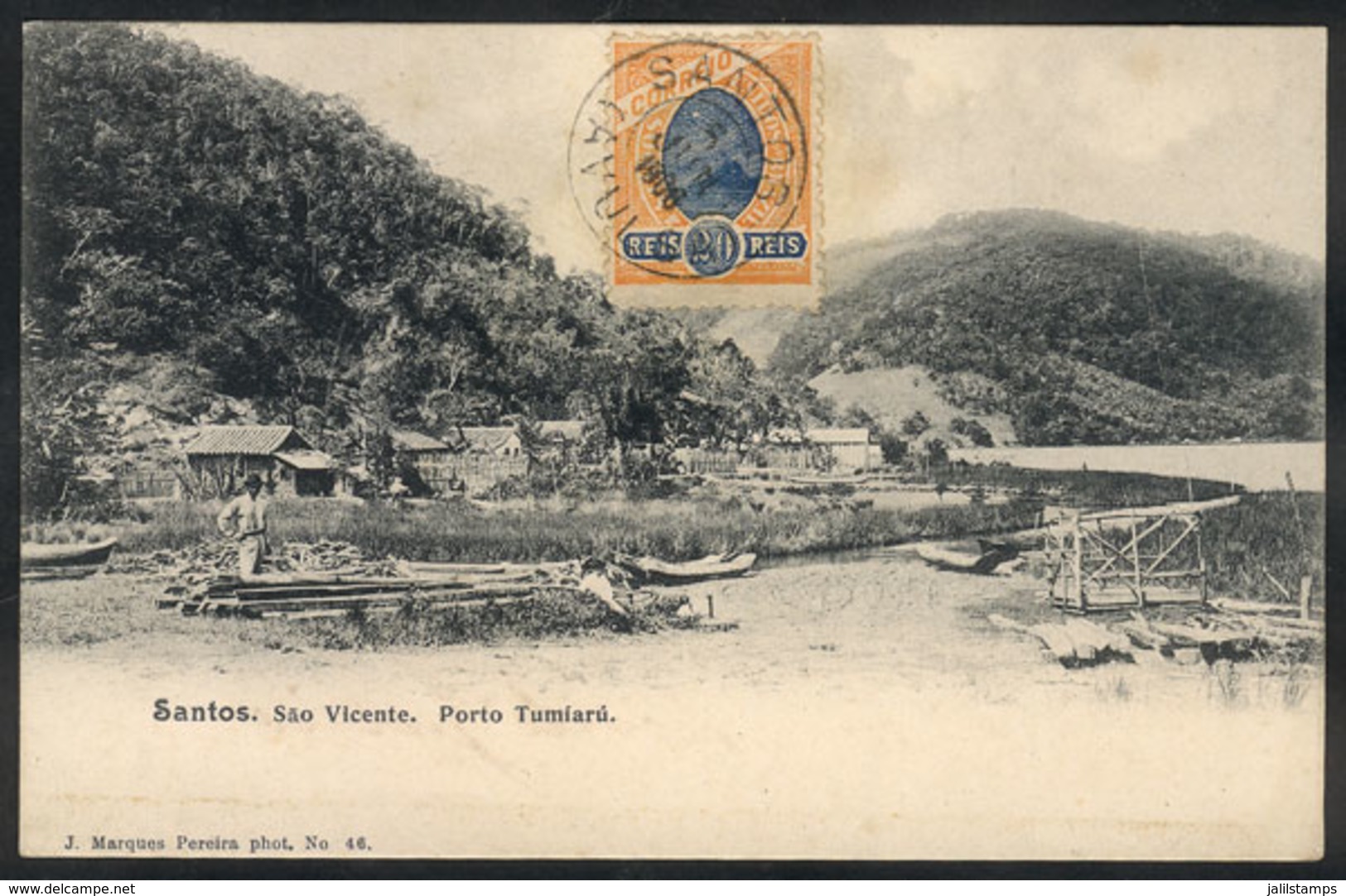 BRAZIL: SANTOS: Sao Vicente, Port Of Tumiarú, Editor J.Marques Pereira, Sent To Niteroi On 5/JUN/1906, VF Quality - Andere & Zonder Classificatie