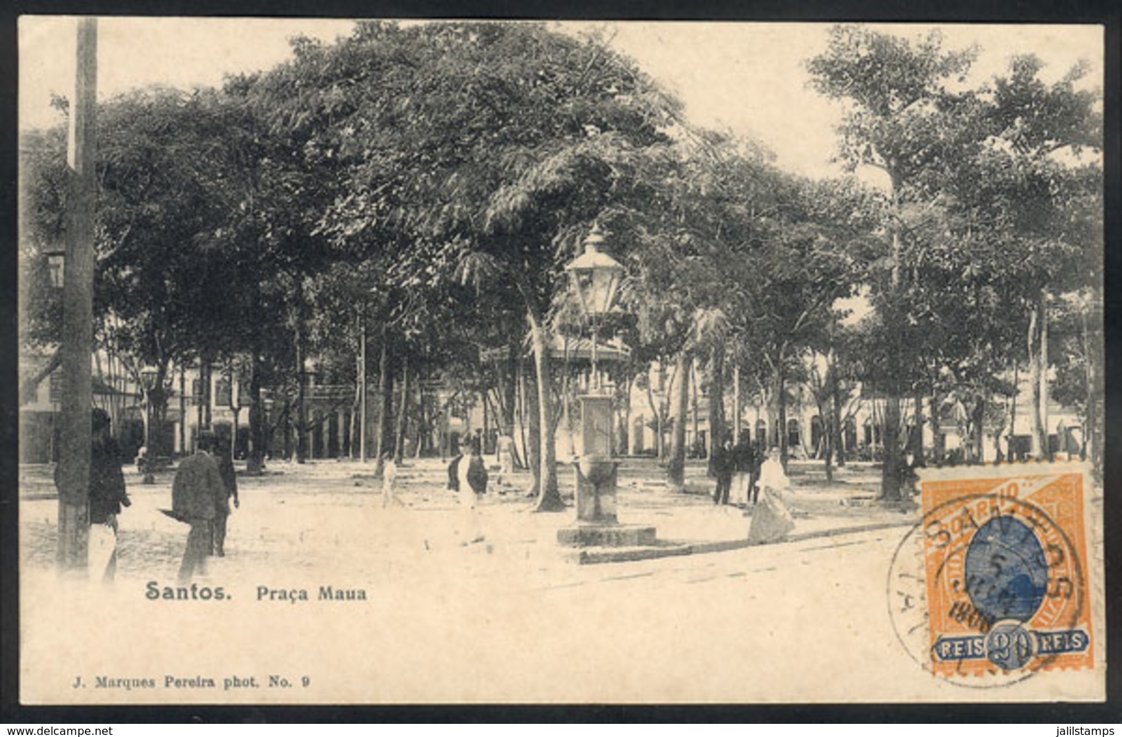 BRAZIL: SANTOS: Maná Square, Editor J.Marques Pereira, Sent To Niteroi On 5/JUN/1906, VF Quality - Andere & Zonder Classificatie